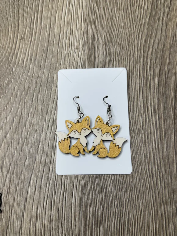 boucles d'oreilles renard