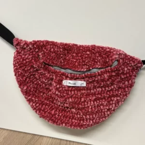 Sac banane en tissu rose