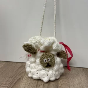 bourse mouton en crochet