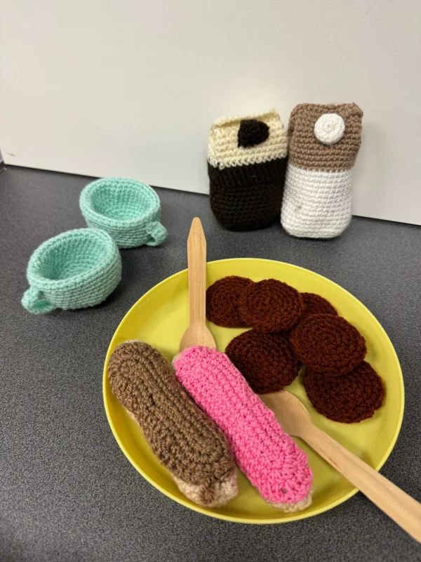 Dînette goûter crochet