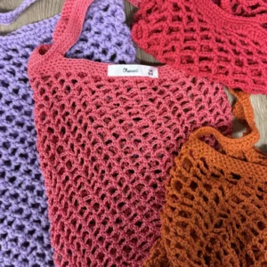 sac filet à provisions en crochet