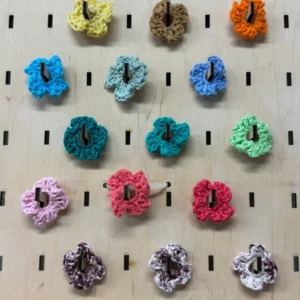 boutonière fleur crochet faite main