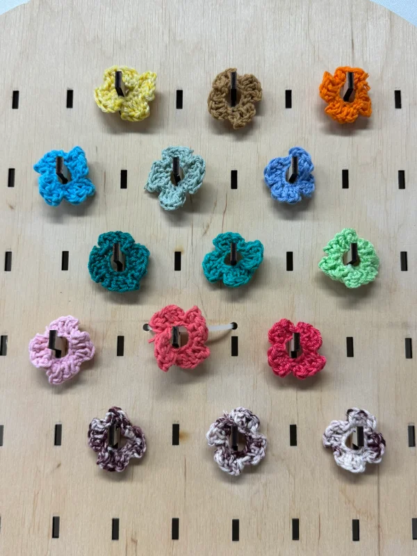 boutonière fleur crochet faite main