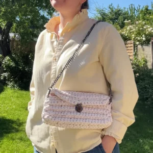 Sac Crochet Blanc Fait Main - Élégance Bohème Chic