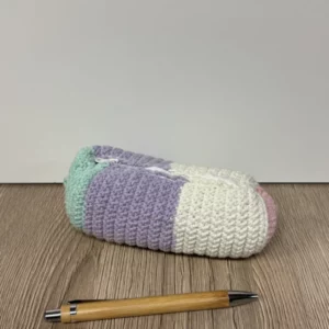 Trousse Pastel au Crochet Fait Main