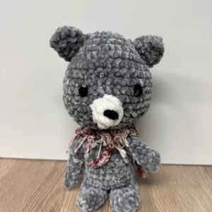 Hippopotame au crochet – Peluche doudou velours chenille fait main 10 Chat amigurumi fait main