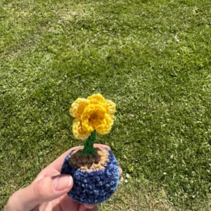 Bijou de sac fleurs crochet fait main 4 fleur amigurumi au crochet