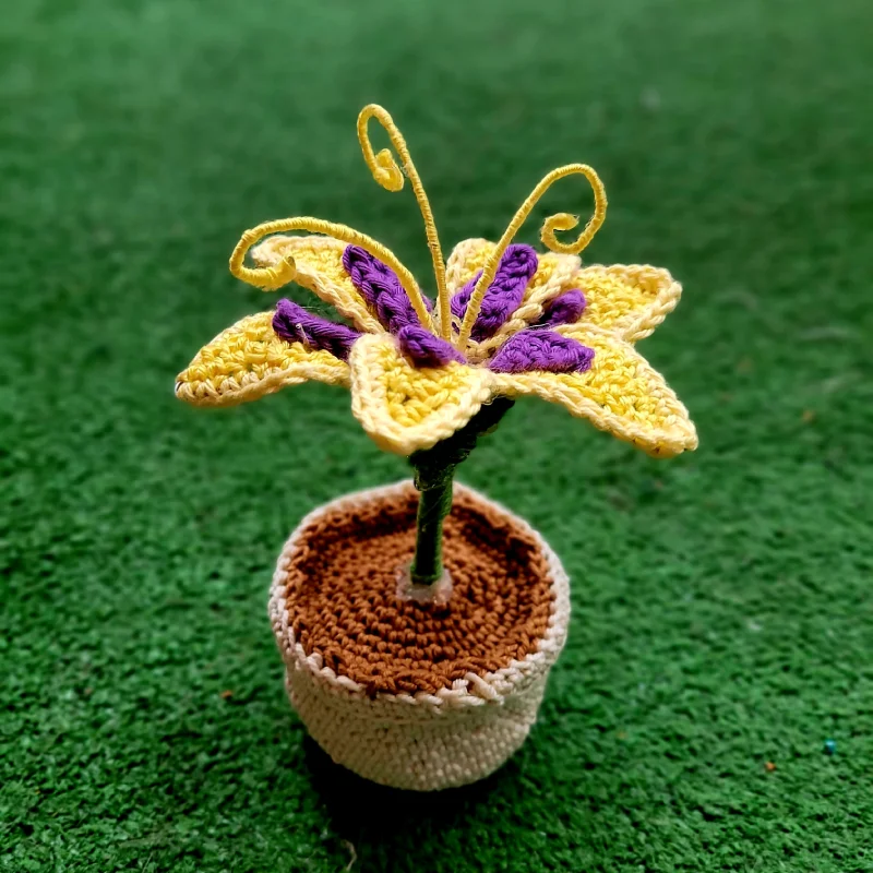 fleur de raiponce au crochet