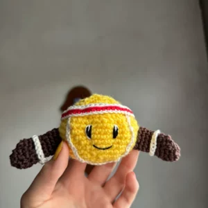 Bijou de sac fleurs crochet fait main 6 jellycat tennis en crochet