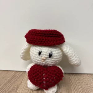 Hippopotame au crochet – Peluche doudou velours chenille fait main 12 lapin amigurumi fait main