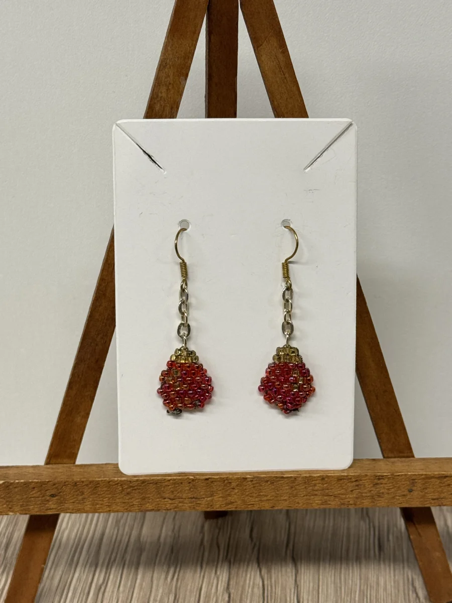 boucles d'oreilles perles fantaisies