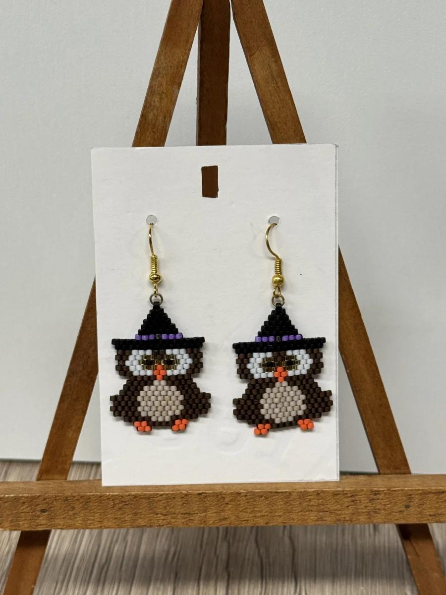 boucles d'oreilles perles fantaisies