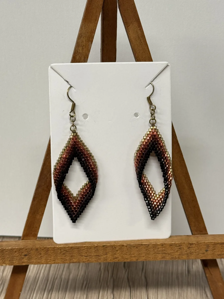 boucles d'oreilles perles fantaisie