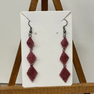 boucles d'oreilles perles fantaisie