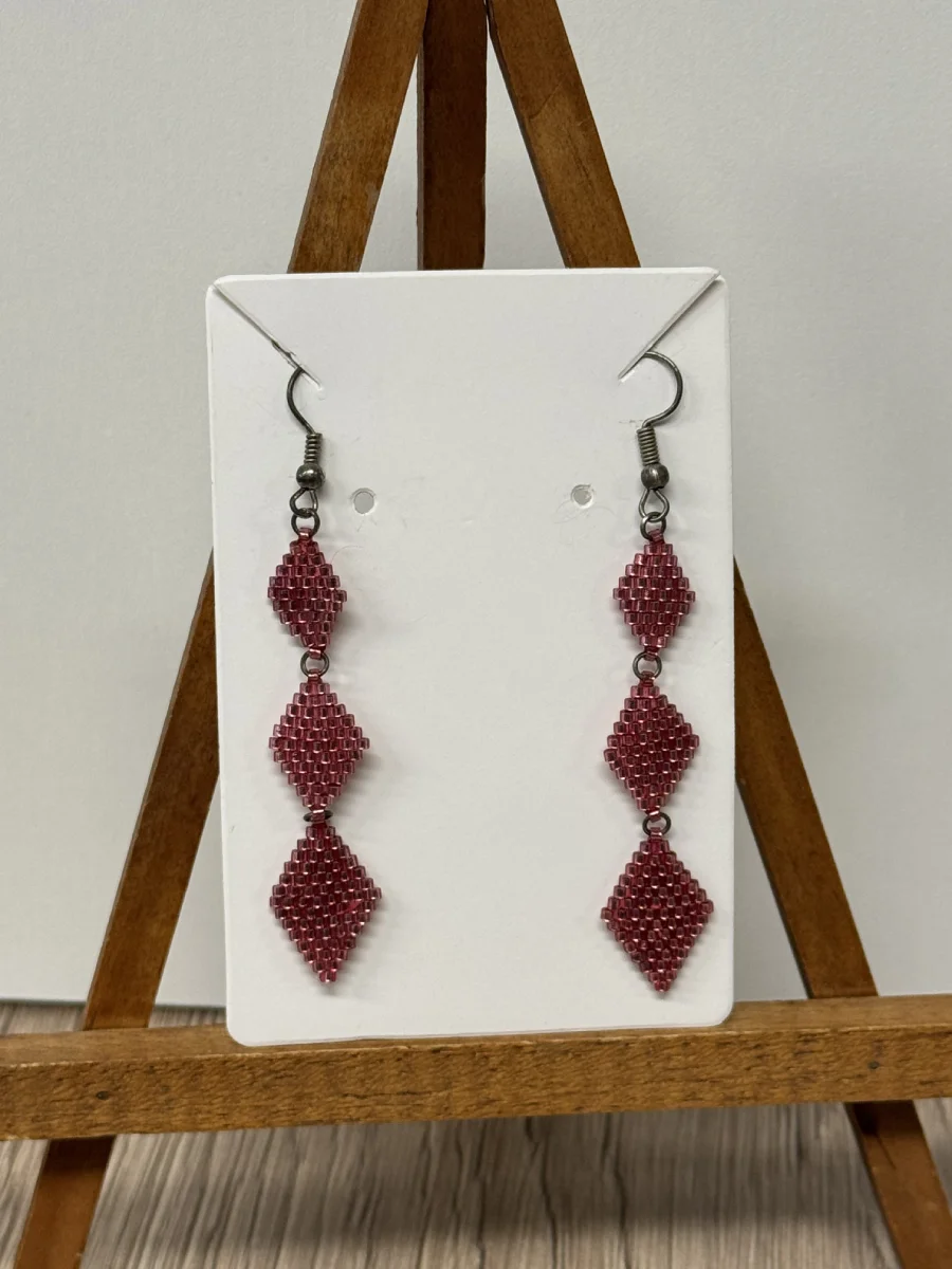 boucles d'oreilles perles fantaisie