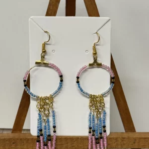 boucles d'oreilles perles fantaisies
