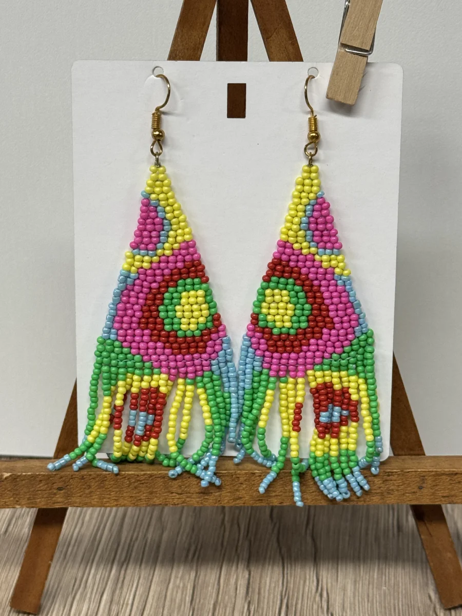 boucles d'oreilles perles fantaisies