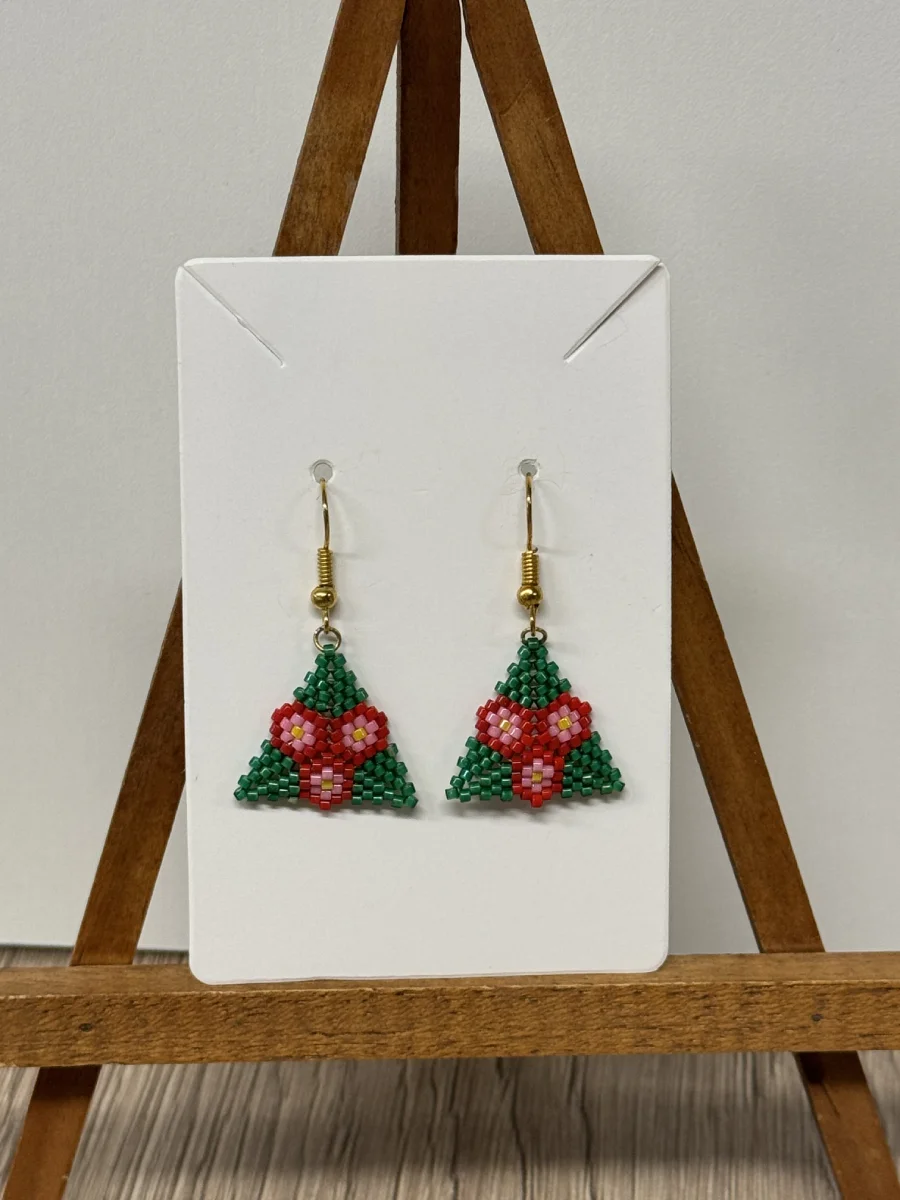 boucles d'oreilles perles fantaisie