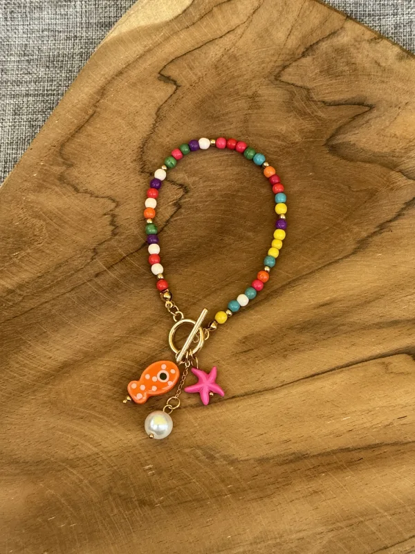bracelet de plage inoxydable poisson