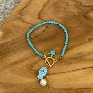 bracelet de plage inoxydable poisson