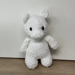 Bague fantaisie pâte polymère torsadée violette 36 Peluche Ourson Blanc "Nuage" en Crochet