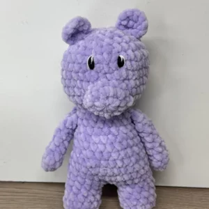 Peluche Ourson Violet en Crochet
