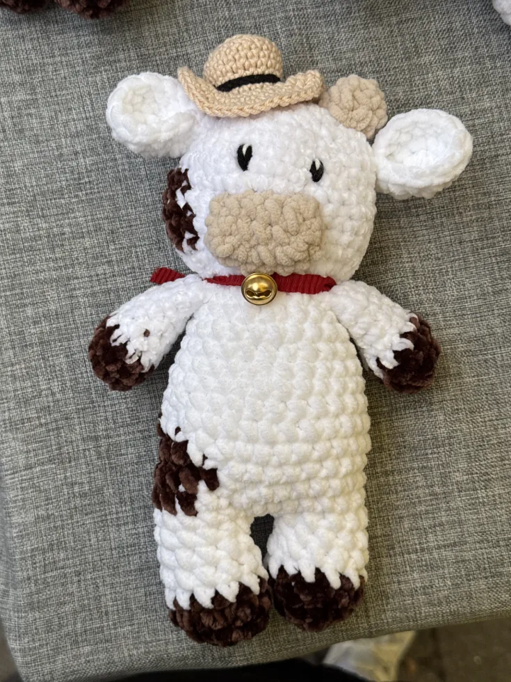 Vache Cow-boy 1 vache fluffy velour